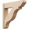 Ekena Millwork 8-in W x 32-in D x 32-in H Funston Slat Rough Cedar Woodgrain TimberThane Outlooker, Primed Tan OUTUR080X32X32FST24RCPR - alternate 1